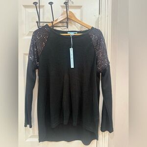 She & Sky  with Sequin Sleeves